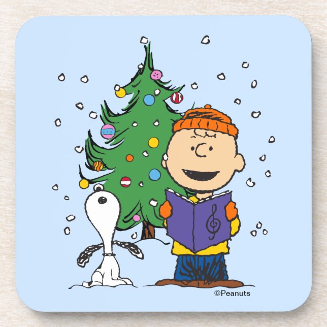 Peanuts | Christmas Caroling Coaster (Front)