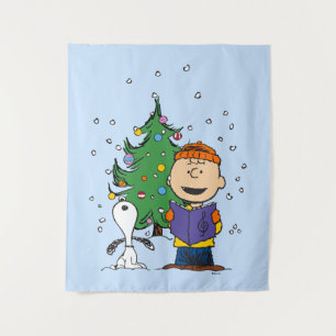 Peanuts   Christmas Caroling Tapestry