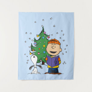 Peanuts   Christmas Caroling Tapestry