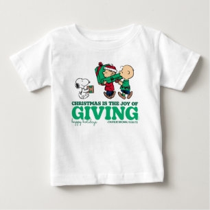 Peanuts   Christmas is the Joy of Giving Baby T-Shirt