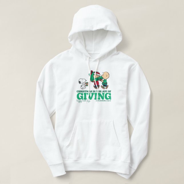 Peanuts | Christmas is the Joy of Giving Hoodie (Design Front)