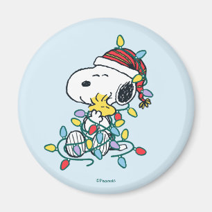 Peanuts   Christmas Love and Lights Magnet
