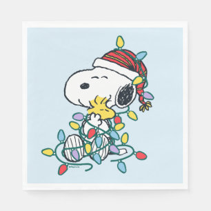 Peanuts Christmas Love and Lights Napkin