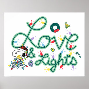 Peanuts   Christmas Love and Lights Poster