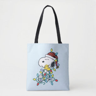 Peanuts   Christmas Love and Lights Tote Bag