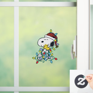 Peanuts   Christmas Love and Lights Window Cling