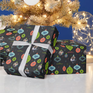 Peanuts - Christmas Ornaments   Family Photos Wrapping Paper