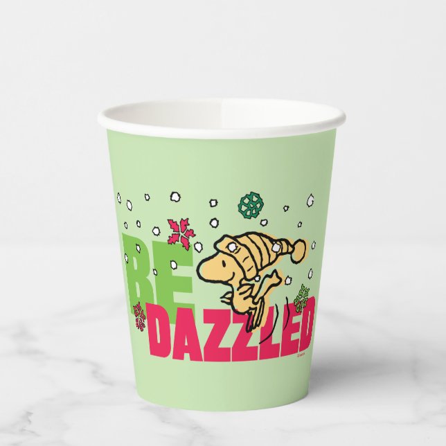 Peanuts | Christmas Woodstock Be Dazzled Paper Cups (Left)