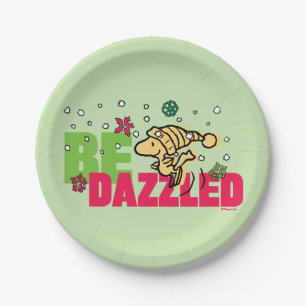 Peanuts   Christmas Woodstock Be Dazzled Paper Plate