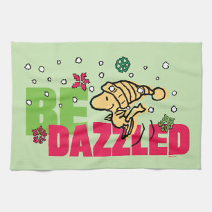 Peanuts   Christmas Woodstock Be Dazzled Tea Towel