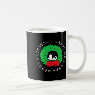 Peanuts Christmas Wreath  Coffee Mug