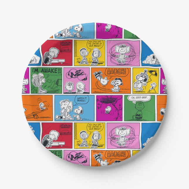 PEANUTS | Classic Comic Pattern Paper Plate (Front)