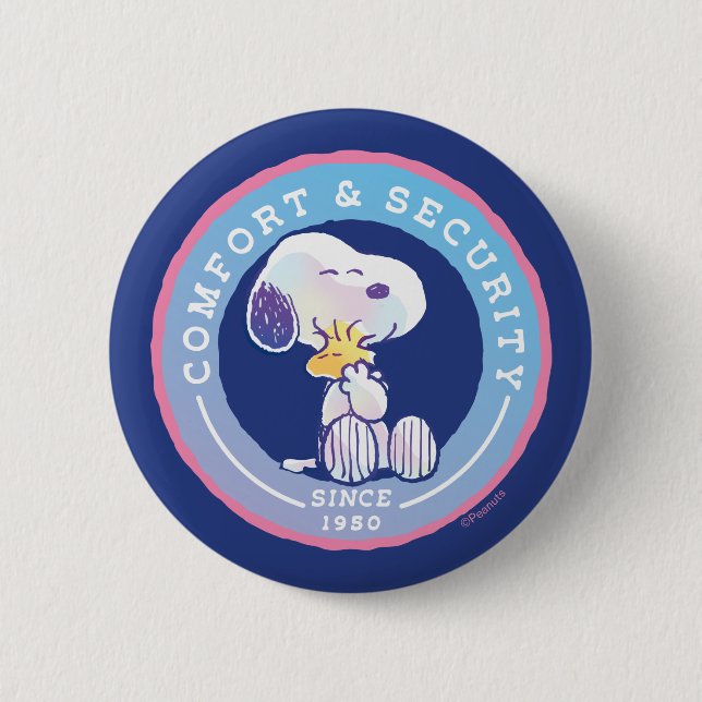 Peanuts | Comfort & Security Badge Blue (Front)