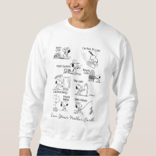 Peanuts Conserve Recycle Don't Pollute Sweatshirt