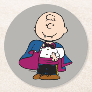 Peanuts Count Charlie Brown Round Paper Coaster