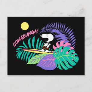 Peanuts   Cowabunga Snoopy Postcard