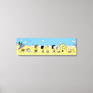 Peanuts   Day at the Beach Canvas Print