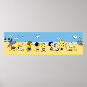 Peanuts   Day at the Beach Poster