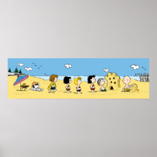 Peanuts   Day at the Beach Poster