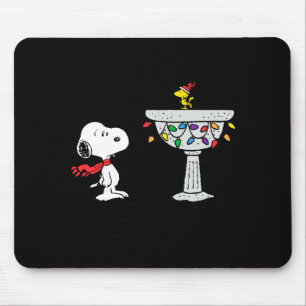 Peanuts Decorated Bird Bath  Mouse Mat