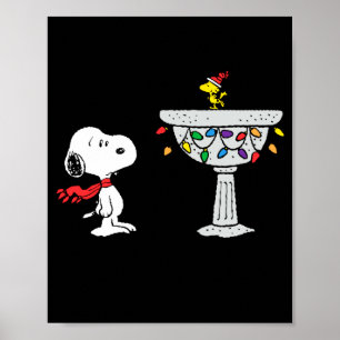 Peanuts Decorated Bird Bath Poster