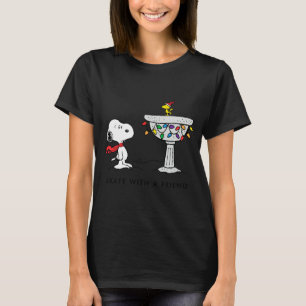 Peanuts Decorated Bird Bath  T-Shirt