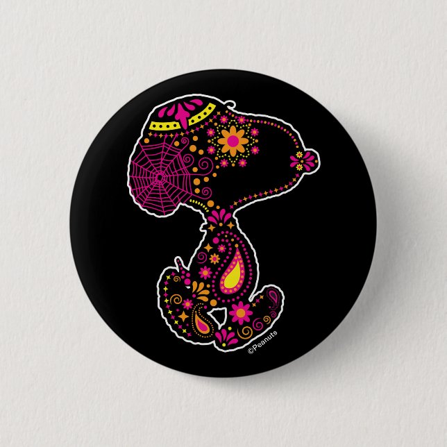 Peanuts | Decorated Day of the Dog 6 Cm Round Badge (Front)