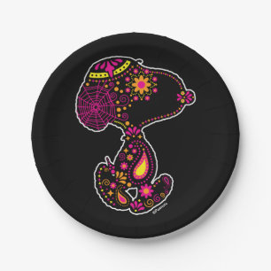 Peanuts   Decorated Day of the Dog Paper Plate