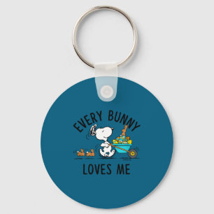 Peanuts - easter - every bunny loves me Peanuts -  Key Ring