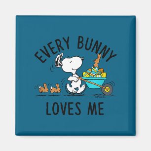 Peanuts - easter - every bunny loves me Peanuts - Magnet