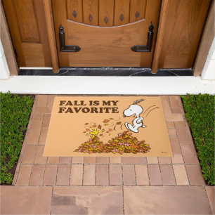 Peanuts Fall Is My Favourite Doormat