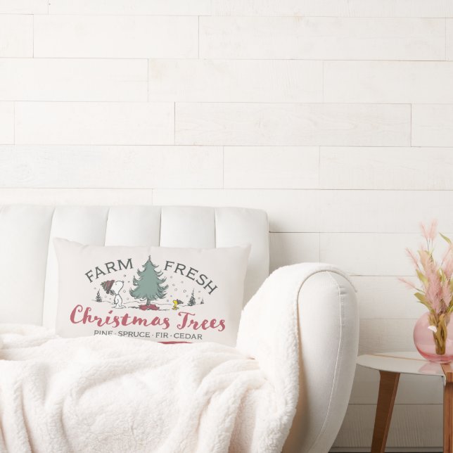 Peanuts | Farm Fresh Christmas Trees Lumbar Cushion (Couch)