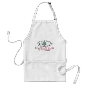 Peanuts Farm Fresh Christmas Trees Standard Apron