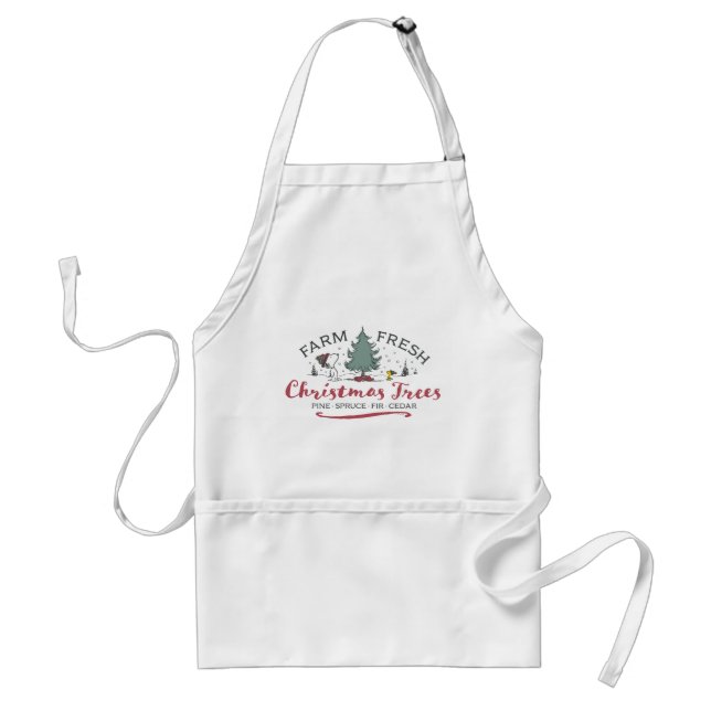 Peanuts | Farm Fresh Christmas Trees Standard Apron (Front)