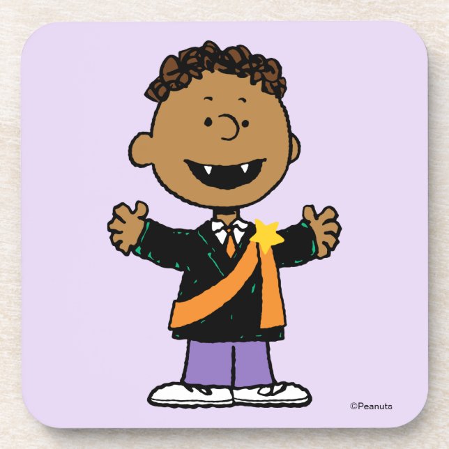 Peanuts | Franklin Halloween Vampire Coaster (Front)