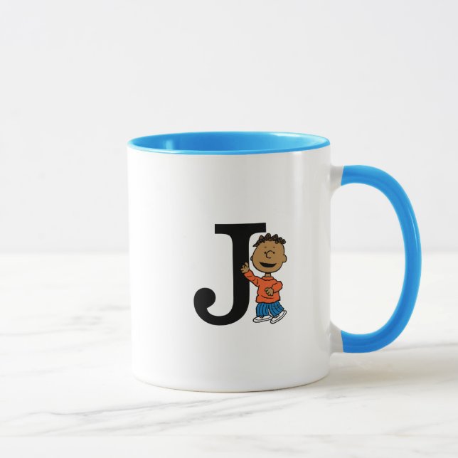 Peanuts | Franklin Monogram J Mug (Right)
