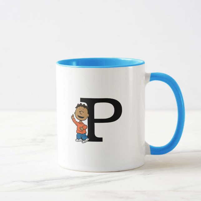 Peanuts | Franklin Monogram P Mug (Right)
