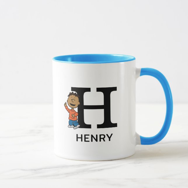 Peanuts | Franklin Name & Monogram H Mug (Right)