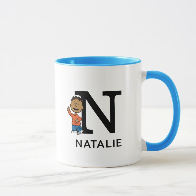 Peanuts | Franklin Name & Monogram N Mug (Right)