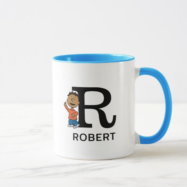 Peanuts | Franklin Name & Monogram R Mug (Right)