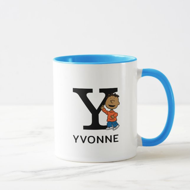 Peanuts | Franklin Name & Monogram Y Mug (Right)