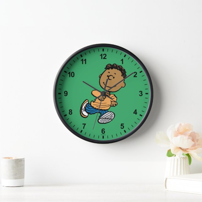 Peanuts | Franklin Running Clock (Home)