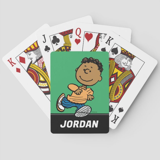 Peanuts | Franklin Running Playing Cards (Back)