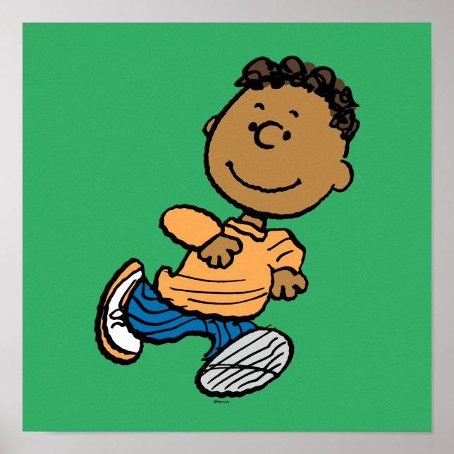 Peanuts | Franklin Running Poster (Front)
