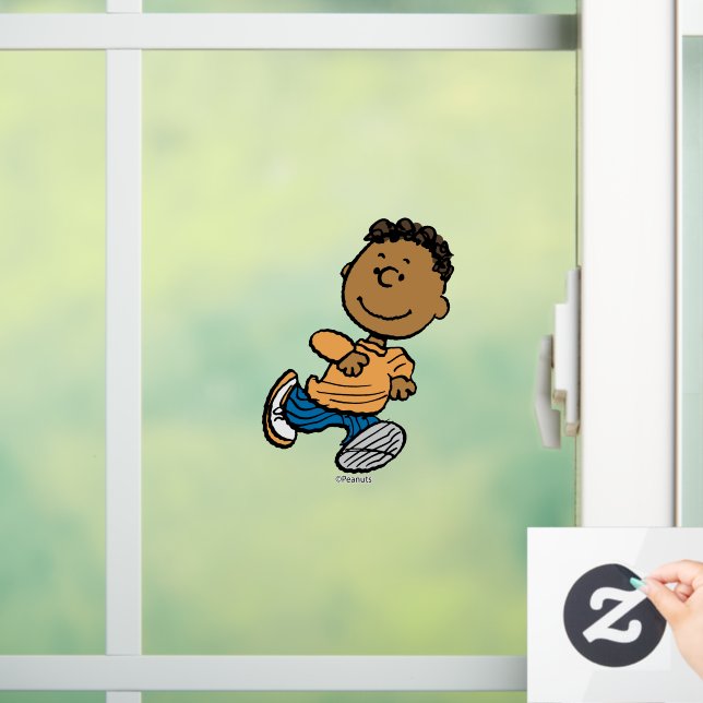 Peanuts | Franklin Running Window Cling (Home)