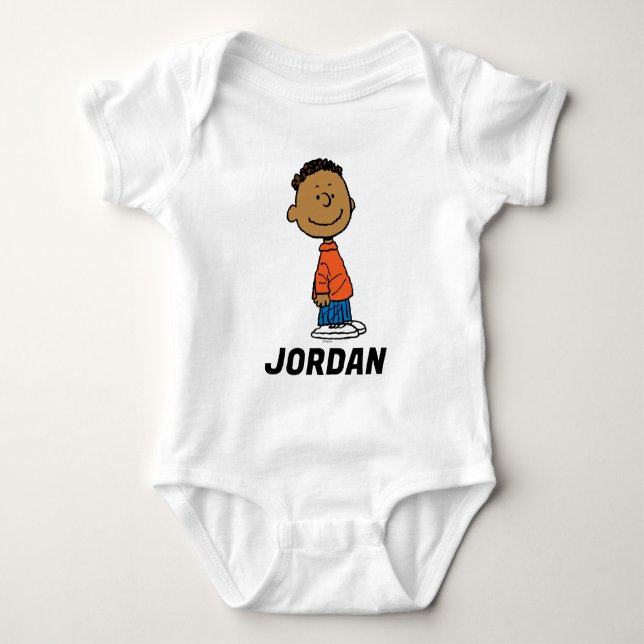 Peanuts | Franklin Smile Baby Bodysuit (Front)