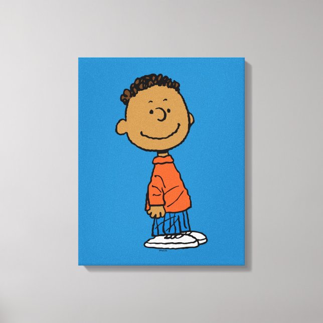 Peanuts | Franklin Smile Canvas Print (Front)