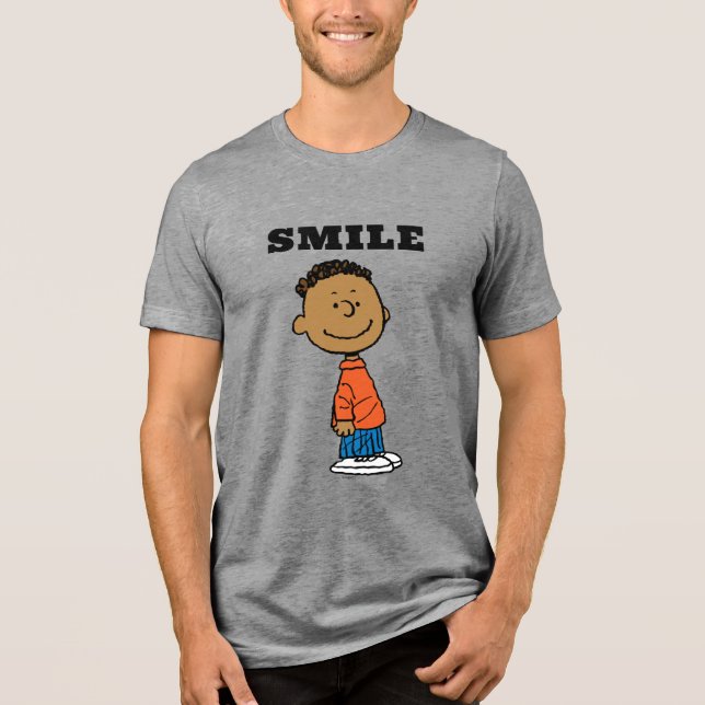 Peanuts | Franklin Smile Tri-Blend Shirt (Front)