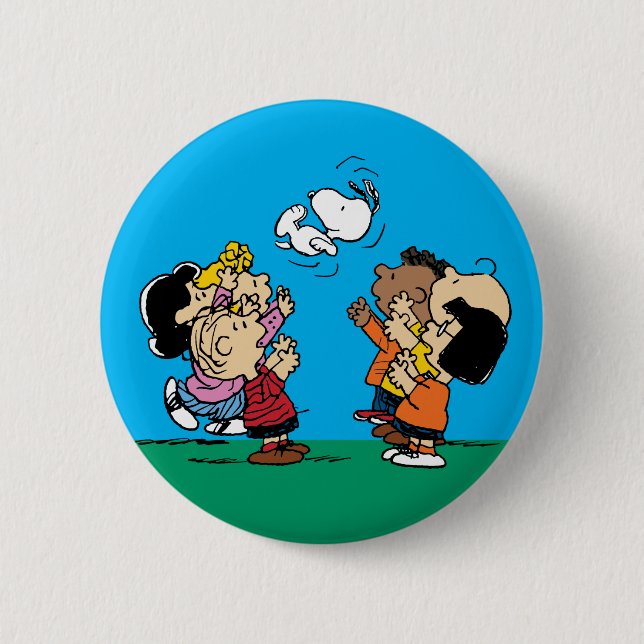 Peanuts | Friends Fun 6 Cm Round Badge (Front)