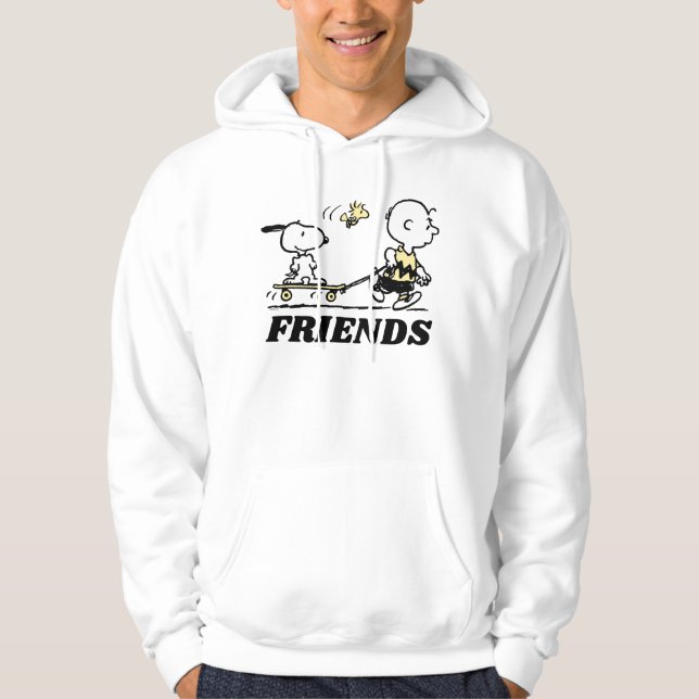 PEANUTS | Friends Skate Boarding Hoodie (Front)